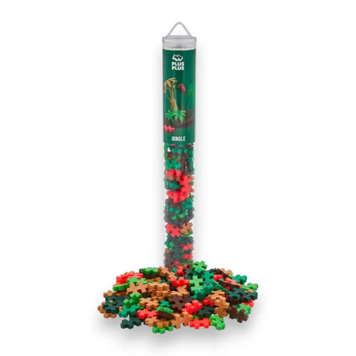 Picture of PLUS PLUS TUBES COLOUR 100 PIECES JUNGLE